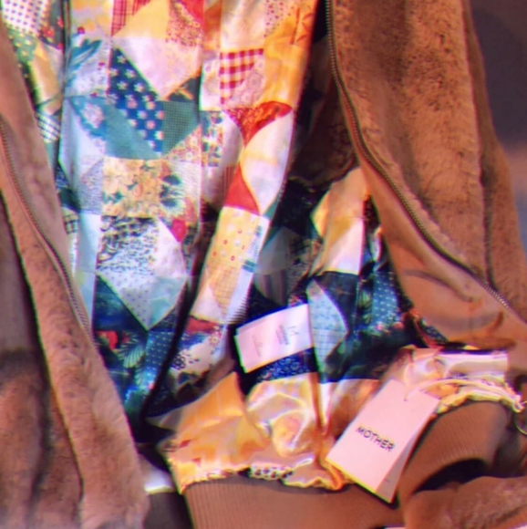 MOTHER Rockstar Studded Faux Fur Jacket - Picture 2 of 4